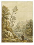 Paysage italien Giclée-Druck von Pierre Jacques Volaire