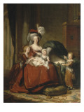 Marie-Antoinette de Lorraine-Hasbourg, reine de France et ses enfants Giclée-Druck von Elisabeth Louise Vigée-LeBrun