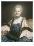 Madame de Rozeville reproduction procédé giclée par Maurice Quentin de La Tour