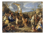 Jésus élevé en croix Giclee Print by Charles Le Brun