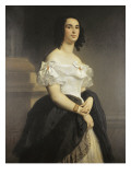 Madame Victor Hugo (Adèle Foucher) Giclee Print by Louis Boulanger