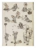 Manga reproduction procédé giclée par Katsushika Hokusai