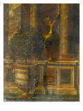 Janvier, signe du Verseau : représentation d'un opéra de Psyché devant la colonnade du Louvre Giclee Print by Charles Le Brun