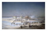 Cérémonie d'inauguration du canal de Suez à Port-Saïd, le 17 novembre 1869. Lámina giclée por Edouard Riou