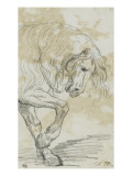 Avant-train d'un cheval Reproduction procédé giclée par Jacques-Louis David