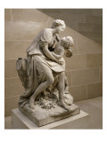 L'Amour embrassant l'Amitié reproduction procédé giclée par Jean-baptiste Pigalle