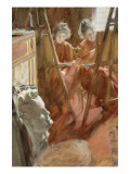 Les Demoiselles Schwartz dessinant Giclee Print by Anders Leonard Zorn
