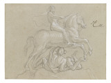 Louis XIV, à cheval Reproduction procédé giclée par Charles Le Brun
