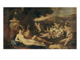 Mars et Vénus Reproduction procédé giclée par Nicolas Poussin