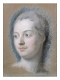 Marquise de Pompadour (1721-1764) Reproduction procédé giclée par Maurice Quentin de La Tour