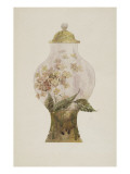 Model Covered Earthenware Vase Decorated with Phlox reproduction procédé giclée par Emile Gallé
