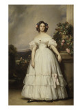 Marie-Clémentine d'Orléans, princesse d'Orléans puis de Saxe-Cobourg et Gotha (1817-1907) en 1839 Giclee Print by Franz Xaver Winterhalter