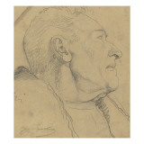 Tête d'homme, vue de profil Giclee Print by Emile Wauters