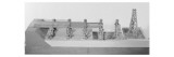 Model of the Rhine Bridge Built by Caesar in 55 Bc Giclee Print