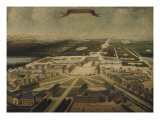 Vue panoramique de Versailles Lámina giclée