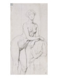 Etude de nu pour le portrait de la Princesse de Broglie reproduction procédé giclée par Jean-Auguste-Dominique Ingres