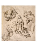 Nativity: the Virgin and Child Surrounded by Angels Giclee Print by Martin Schongauer