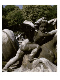 Vue du parc : bassin de Neptune : Dragon marin conduit par un Amour (bas gauche des glacis) Giclee-trykk av Edme Bouchardon Vue du parc : bassin de Neptune : Dragon marin conduit par un Amour (bas gauche des glacis) Giclee-trykk av Edme Bouchardon