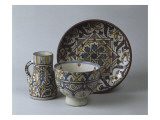 Poteries marocaines : assiette, bol et pichet Giclee Print