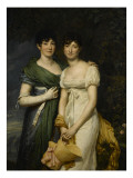 Mesdemoiselles Mollien, nièces du comte Mollien Giclée-Druck von Georges Rouget