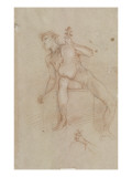 Homme nu, assis, tenant un violon Giclee Print by Baldassare Franceschini
