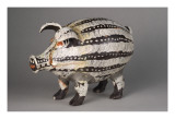 Tirelire en forme de cochon reproduction procédé giclée