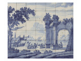 Panneau de 42 carreaux Giclee-trykk av Cornelis Boumeester Panneau de 42 carreaux Giclee-trykk av Cornelis Boumeester