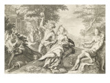 Paraboles de cinq vierges sages et de cinq vierges folles reproduction procédé giclée par Pieter Jansz Saenredam