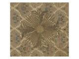 Orientalist Scholarship Embroidered White and Gold Giclee Print