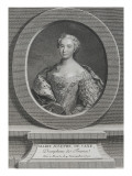 Marie-Josèphe de Saxe (1731-1767) Reproduction procédé giclée par Johan Georg Wille