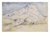 La montagne Sainte Victoire reproduction procédé giclée par Paul Cézanne