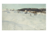 Un jour d'hiver en Norvège reproduction procédé giclée par Fritz Thaulow