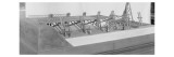 Model of the Rhine Bridge Built by Caesar in 55 Bc Giclee Print