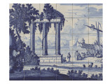 Panneau de 30 carreaux Giclee-trykk av Cornelis Boumeester Panneau de 30 carreaux Giclee-trykk av Cornelis Boumeester