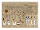 Papyrus mythologique d'Imenemsaouf, Supérieur des porteurs de bouclier-quera d'Amon Wydruk giclee