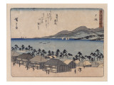 Oiso reproduction procédé giclée par Ando Hiroshige