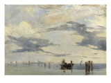 Sur l'Adriatique, la lagune près de Venise Giclee-trykk av Richard Parkes Bonington