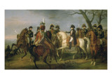 Napoléon Ier donnant l'ordre avant la bataille d'Austerlitz, 2 décembre 1805 reproduction procédé giclée par Antoine Charles Horace Vernet