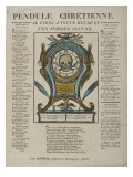 Pendule chrétienne : je viens à toute heure et n'en indique aucune Giclée-Druck
