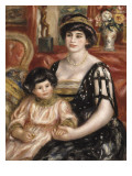 Mme Josse Bernheim-Jeune et son fils Henry Reproduction procédé giclée par Pierre-Auguste Renoir