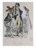 Modes parisiennes ; "Merveilleuses et Incroyables" Giclée-Druck von Antoine Charles Horace Vernet