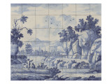 Panneau de 42 carreaux Giclee-trykk av Cornelis Boumeester Panneau de 42 carreaux Giclee-trykk av Cornelis Boumeester