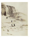 Les chutes du Niagara sous la neige Giclee-trykk av George Barker