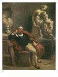 Michel-Ange dans son atelier Lámina giclée por Eugene Delacroix