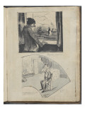 Album Noa Noa : Collage de deux coupures de presse , regrets Daumier reproduction procédé giclée par Paul Gauguin