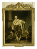 Portrait officiel du roi Louis XVI, roi de France (1754-1793), en grand manteau royal reproduction procédé giclée par Joseph Siffred Duplessis