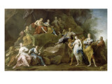 Orpheus Descended into Hades to Ask or Eurydice Music Giclee Print by Jean Restout