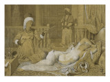 Odalisque 'esclave reproduction procédé giclée par Jean-Auguste-Dominique Ingres