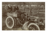 Album photographique : Panhard et Levassor vers 1901 (deux passagères) Reproduction procédé giclée