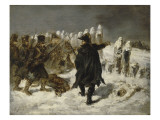 Le Maréchal Ney à la redoute de Kovno (1812) reproduction procédé giclée par Denis Auguste Marie Raffet